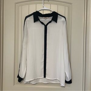 Sheer Black & White Top